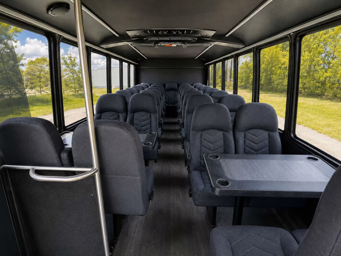 15 passenger minibus interior