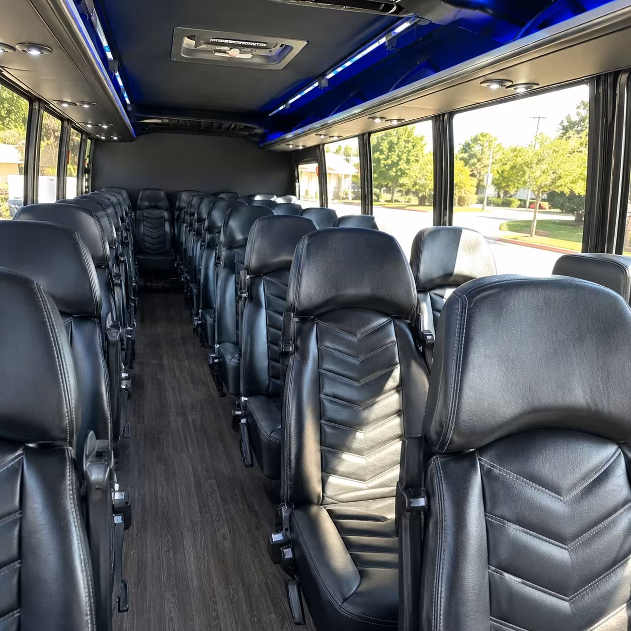 35 passenger minibus inside