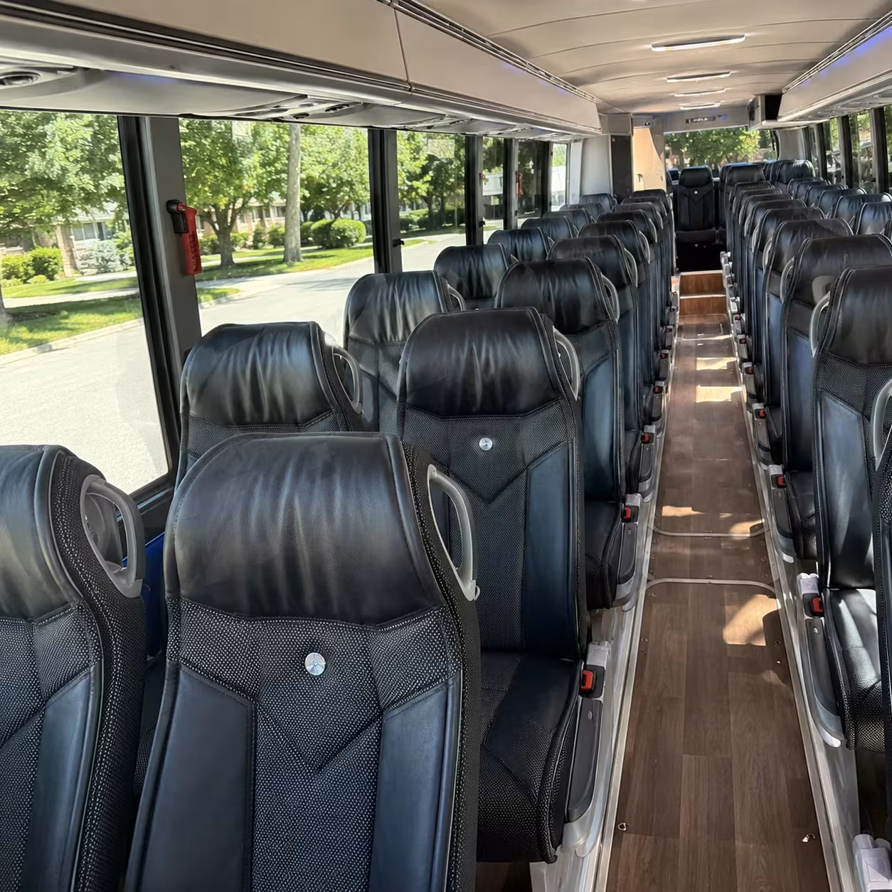 rio rancho charter bus rental interior