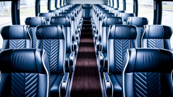 rio rancho 50 passenger charter bus inside
