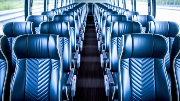 rio rancho 54 passenger charter bus inside